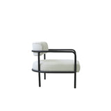 Lisbon Occasional Chair Black Alumunium Arm
