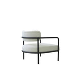 Lisbon Occasional Chair Black Alumunium Arm