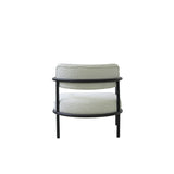 Lisbon Occasional Chair Black Alumunium Arm