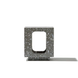 Oval Moon Side Table Grey Terrazo