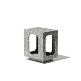 Oval Moon Side Table Grey Terrazo