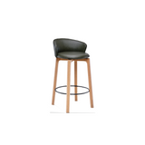 Glide Chair Upholstered Seat Oak