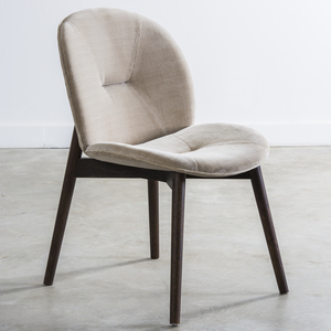 Roots & Branch - Pacha Chair (Fabric: Raw Linen L2225-1,Legs: Seared Oak)W49xD62xH85cm