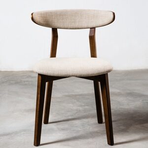 Roots & Brancs - Boma Chair (Frabric : Hope Linen Pepper 11,Legs : Seared Oak)L52,5xW52xH78,1cm