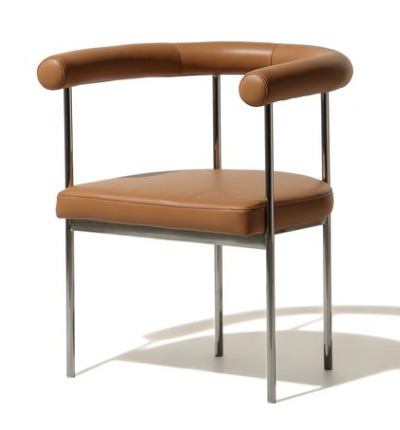 United Stranger - The Grafton Dining Chair(Leather : Clean camel, Metal : Distressed black)