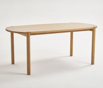 Sketch - Cove Dining Table 200 (Top/Frame: Light oak)W200xD95xH75cm