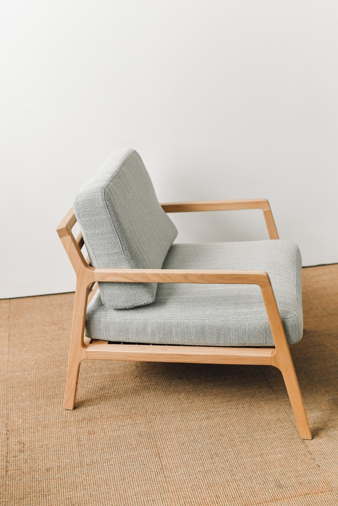 Sketch - NYSSE Chair (Fabric5 : Yuna 3705 Pebbledash,Legs : Light Oak)W760xD910xH820xSH450cm