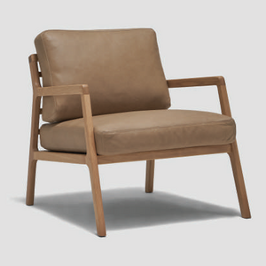 Sketch - Nysse Chair (Fabric4: Aman 1601 Macadamia, Legs: Light Oak)W76xD91xH82xSH45cm