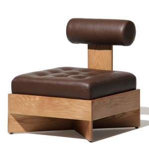 [SD-US-LC-SAO-001] United Strangers - Sao Paulo Single Seat (Leather: Toast Dark Brown, Wood: Smoky Brown)L60cm xW69cm xH67cm