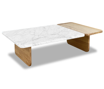 [SD-SKN-CT-DUO-001] Duo coffee table (light oak,nero perlato)